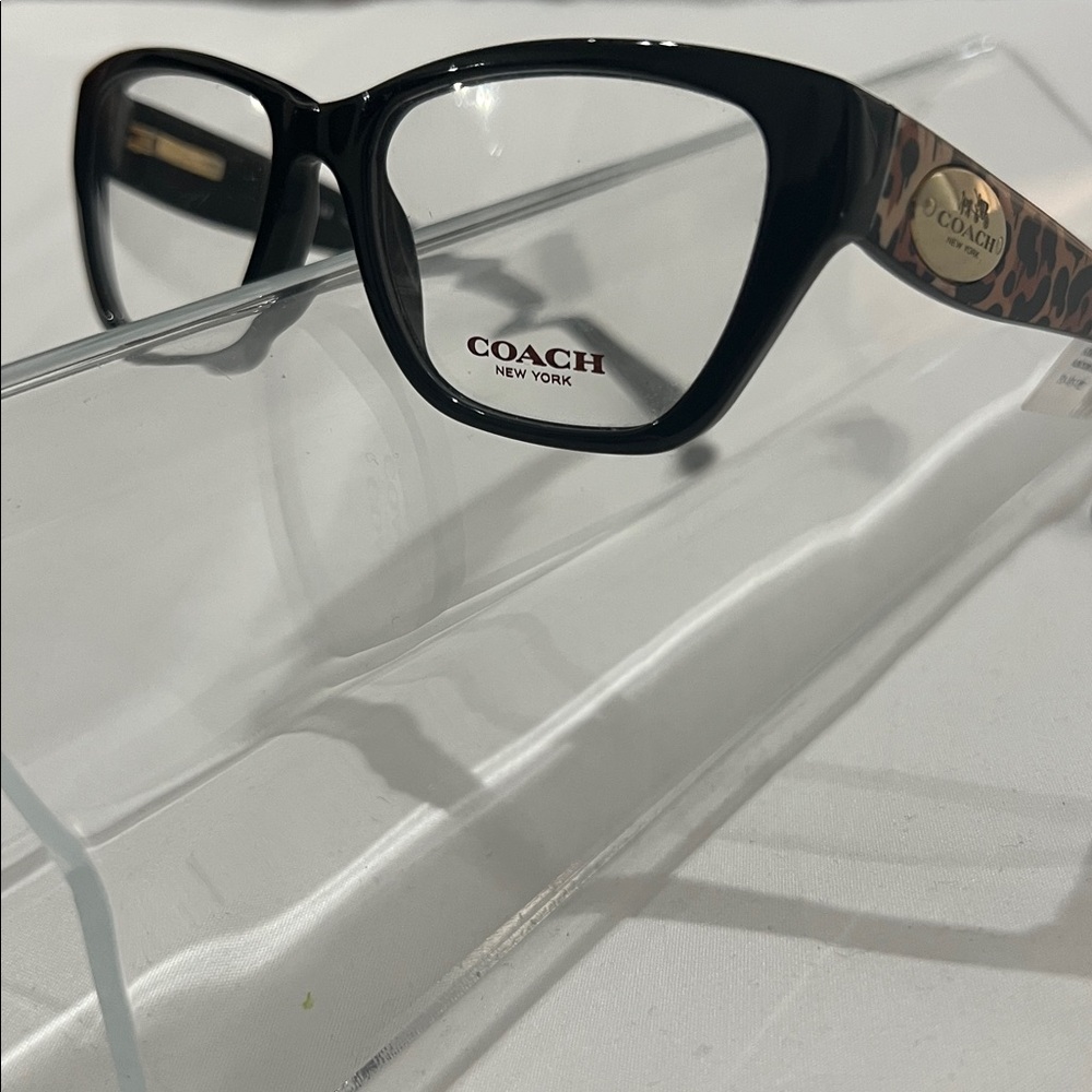 BRAND NEW COACH HC 6070 5346 BLACK SNAKE FOG AUTHENTIC EYEGLASSES RX 51-17-135MM